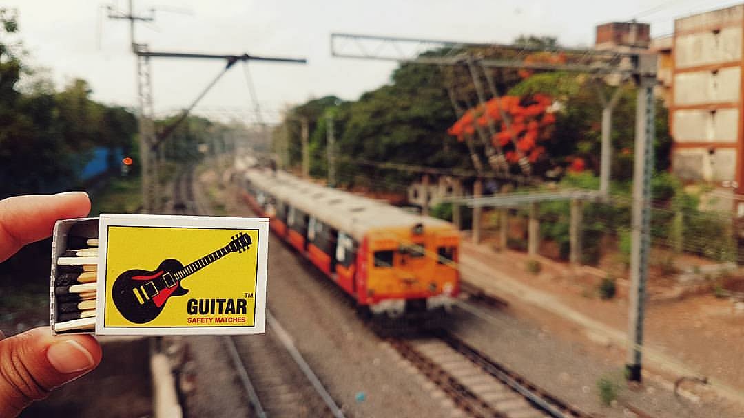 A matchbox with the unusual name, Guitar safety matches. (Photo Courtesy: <a href="https://www.facebook.com/matchboxmemory/info/?entry_point=page_nav_about_item&amp;tab=page_info">Matchbox Memory)</a>