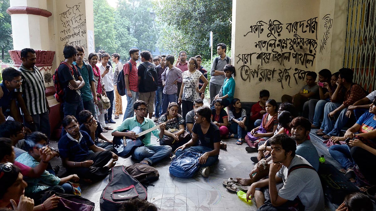A protest in a college in Kolkata. Photo used for representational purpose. (Photo: iStockPhoto)