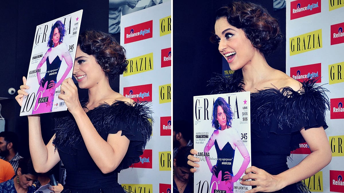Kangana Ranaut at the launch of a fashion magazine’s 100th issue. (Photo: Yogen Shah)