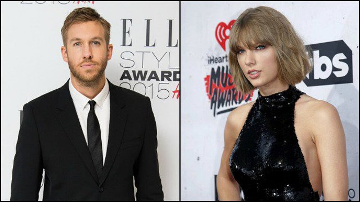 Calvin Harris and Taylor Swift. (Photo: Twitter)