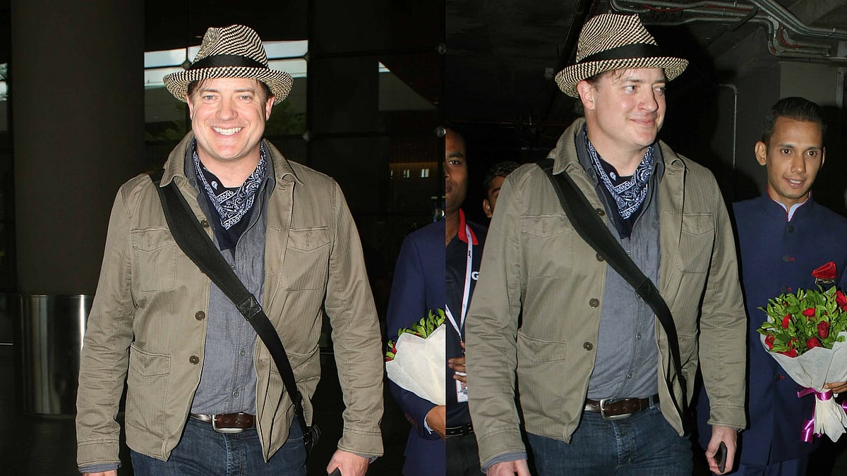 Brendan Fraser at the Mumbai airport (Photo: Yogen Shah)