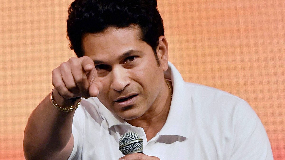 Sachin Tendulkar at an event. (Photo: PTI)