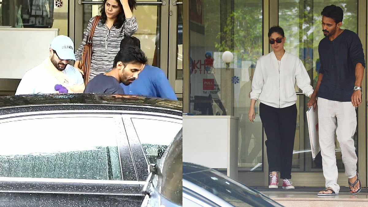 Saif and Kareena leaving the hospital. (Photo: Yogen Shah)