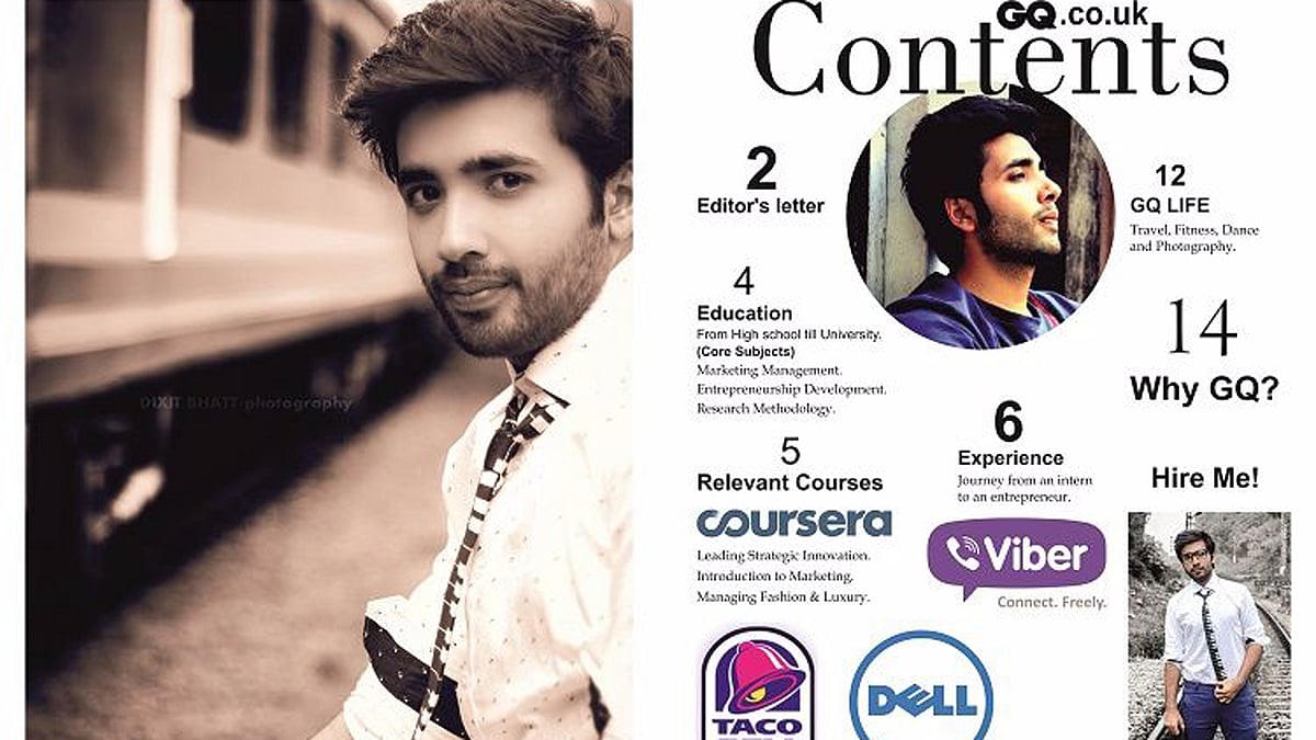 Resume or a Magazine? Page 2.  (Photo Courtesy: The News Minute)