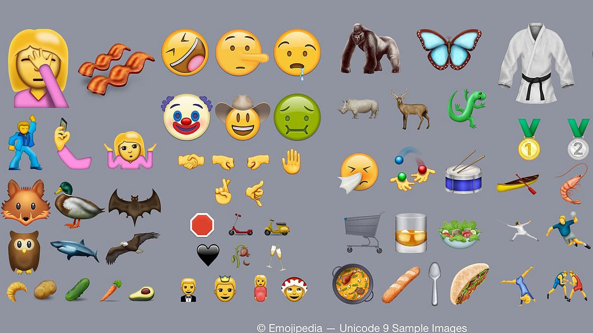 An image of some of the new emojis that have been released. (Photo: <a href="http://blog.emojipedia.org/unicode-9-0-released-with-72-new-emojis/">blog.emojipedia.org</a>)