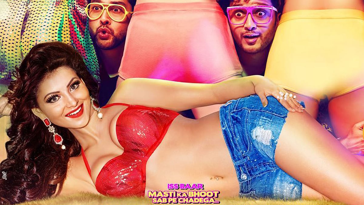 Urvashi Rautela on the poster of <i>Great Grand Masti</i>