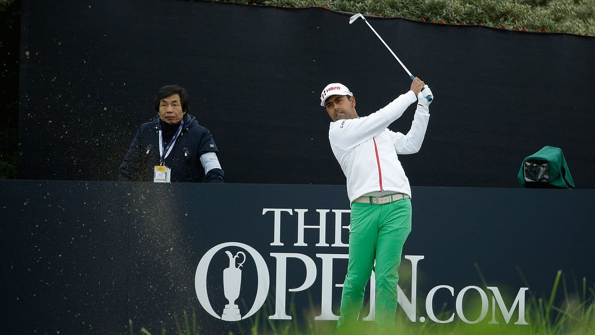 Anirban Lahiri during the opening round of the 2016 British Open. (Photo: AP)