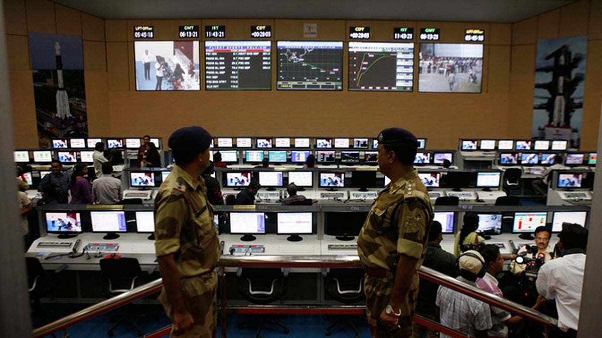 <div class="paragraphs"><p>ISRO’s control room.</p></div>