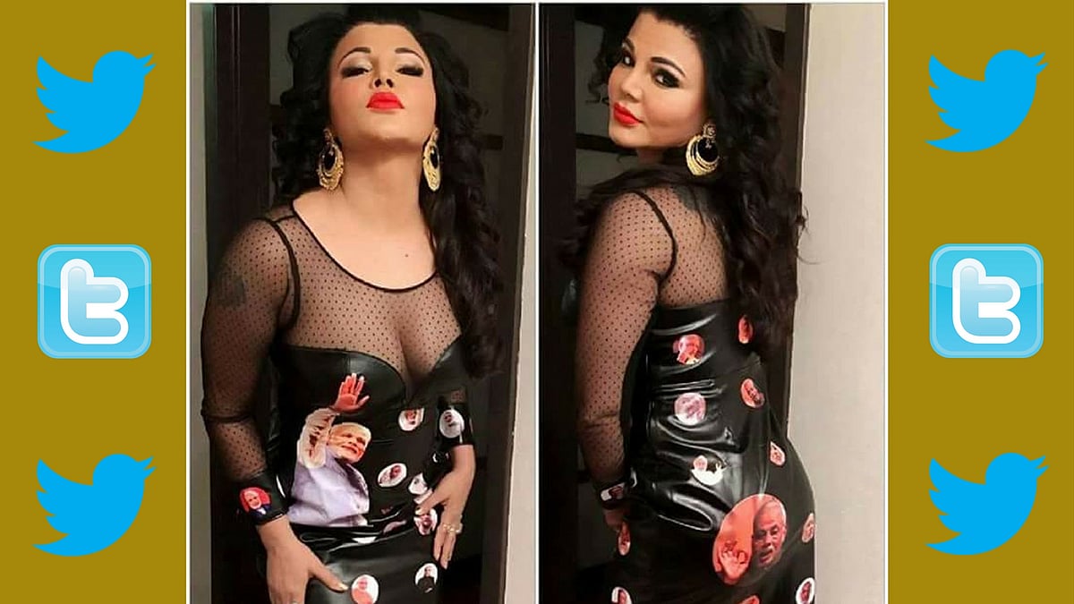 Rakhi Sawant is at it again. (Photo courtesy: Twitter)