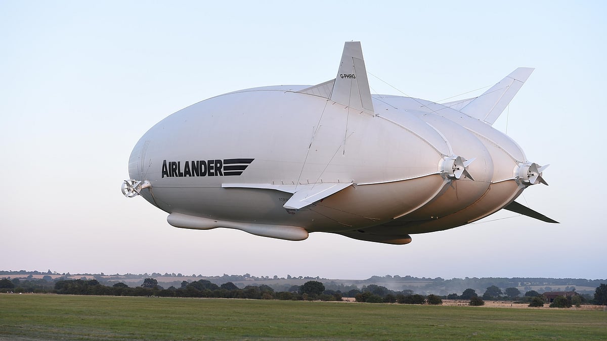File photo of the Airlander 10  during its maiden flight at Cardington airfield in England. (Photo: AP)