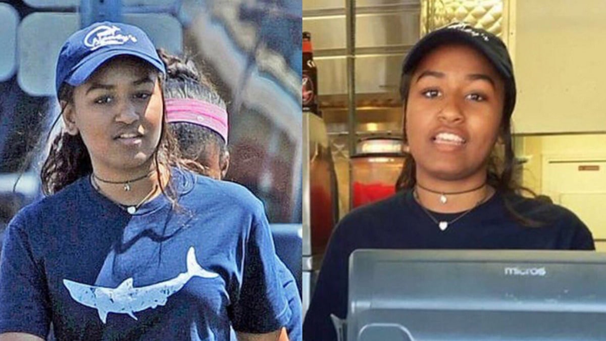 Sasha Obama on her summer job at a restaurant at Nancy’s in Martha’s Vineyard. (Photo Courtesy: Twitter/<a href="https://twitter.com/lovebscott">@lovebscott</a>)