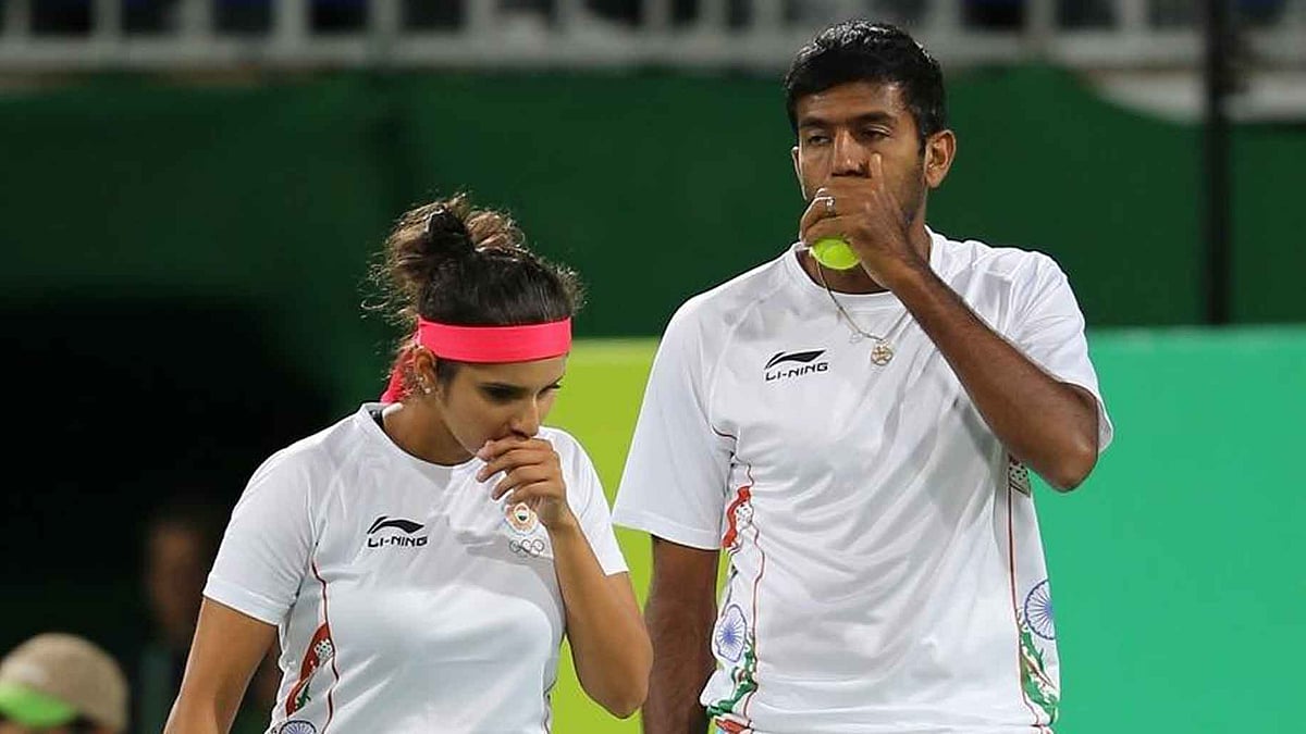 Sania Mirza (L) and Rohan Bopanna (R). (Photo: IANS)