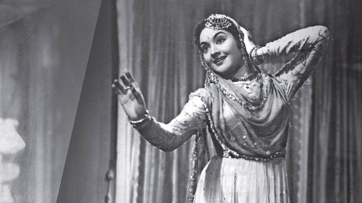 Vyjayanthimala in a still from <i>Devdas</i>.