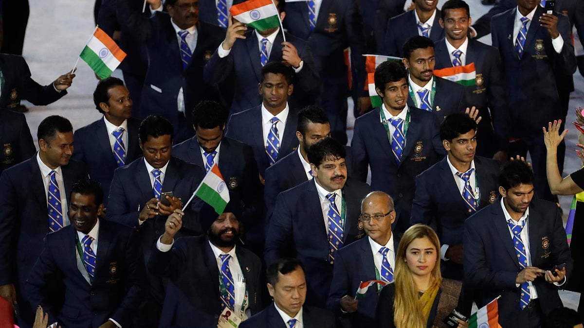 Team India walks in the arena during the opening ceremony for the 2016 Summer Olympics in Rio de Janeiro, Brazil, Saturday, 6 August 2016. (Photo: AP)