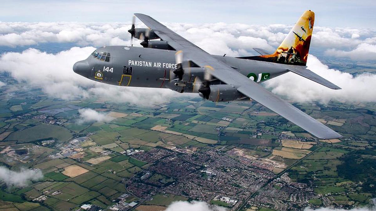 Pakistan Air Force’s C130 Hercules. The image is used for representational purpose. (Photo courtesy: Facebook/<a href="https://www.facebook.com/ApertureSensation/photos/a.585889581508216.1073741827.567503256680182/1001332119963958/?type=3&amp;theater">Aperture Sensation</a>)