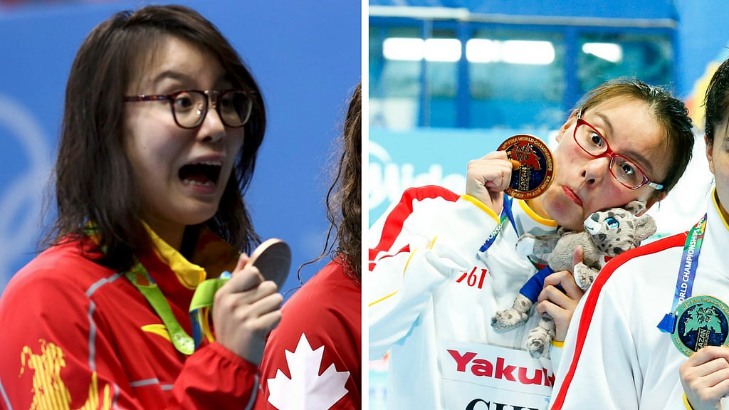 Fu Yuanhui is popularly known for unfiltered, wacky facial expressions and candid opinions.&nbsp;(Photo: Reuters)