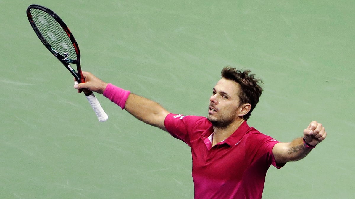 

Stan Wawrinka, of Switzerland, reacts after beating Novak Djokovic, of Serbia, to win the men’s singles final of the US Open tennis tournament. (Photo: AP)