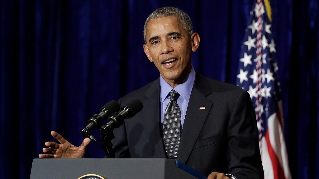 US President Barack Obama talks about easing tension at South China Sea at Laos (Photo: AP)