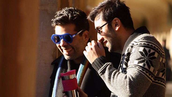 Karan Johar and Ranbir Kapoor on the sets of <i>Ae Dil Hai Mushkil.</i>