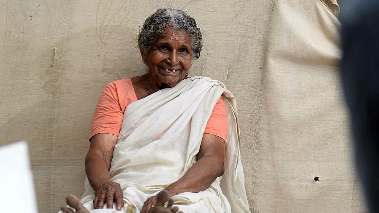Lakshmi Amma is most sought-after for being the only female model of the college. (Photo Courtesy: Sreekesh Raveendran Nair/<i>The News Minute</i>)