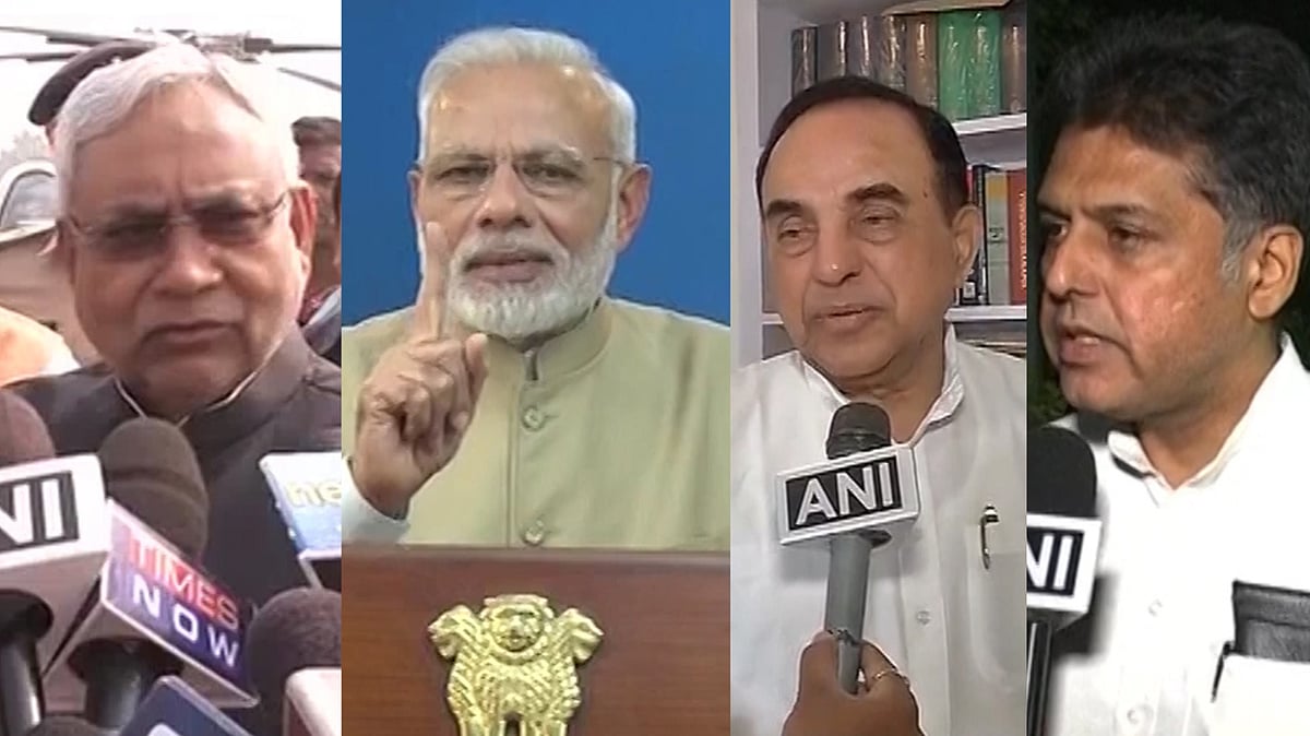 While several political rivals welcomed the demonetisation move, others said the move is bad as the worst-hit are the working class, daily wagers & the salaried class. (Photo: ANI Screengrab)