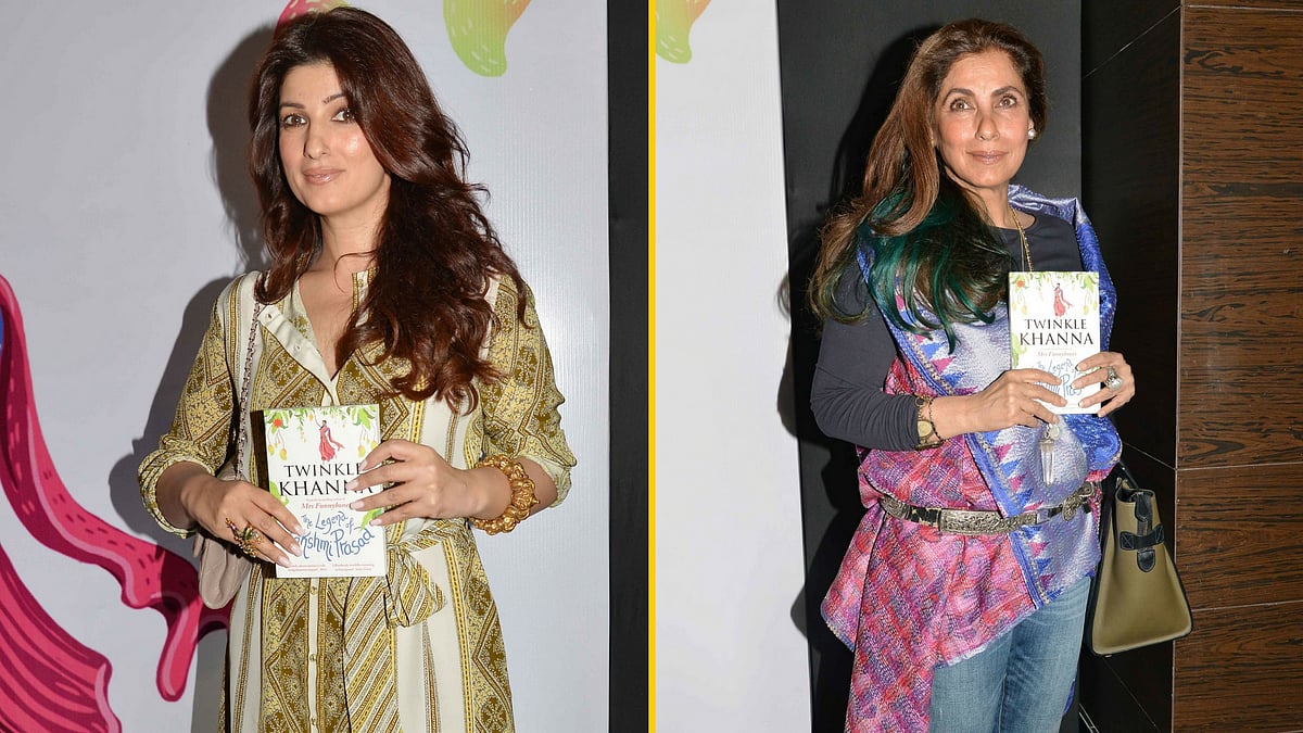 Dimple Kapadia at the launch of Twinkle Khanna’s new book, <i>The Legend of Lakshmi Prasad</i>. (Photo: Yogen Shah)