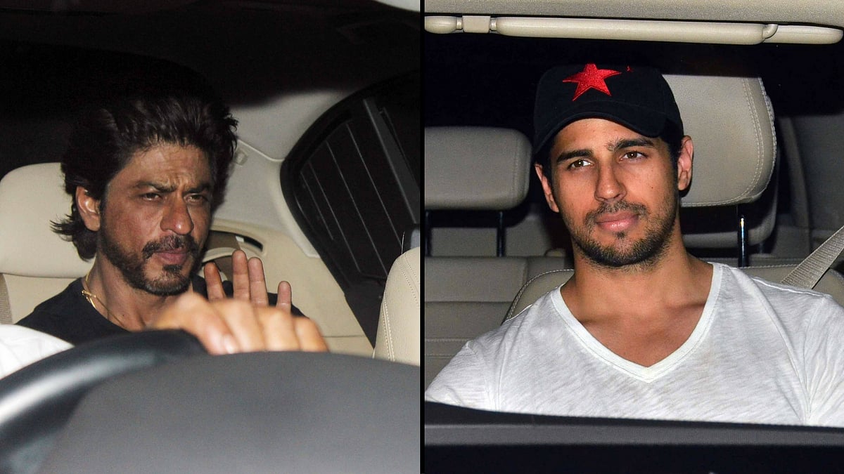 SRK and Sidharth at the screening of <i>Dear Zindagi</i>. (Photo: Yogen Shah)