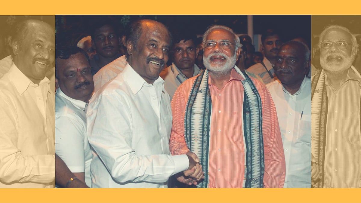 Rajinikanth with Prime Minister Narendra Modi. (Photo courtesy: Twitter)