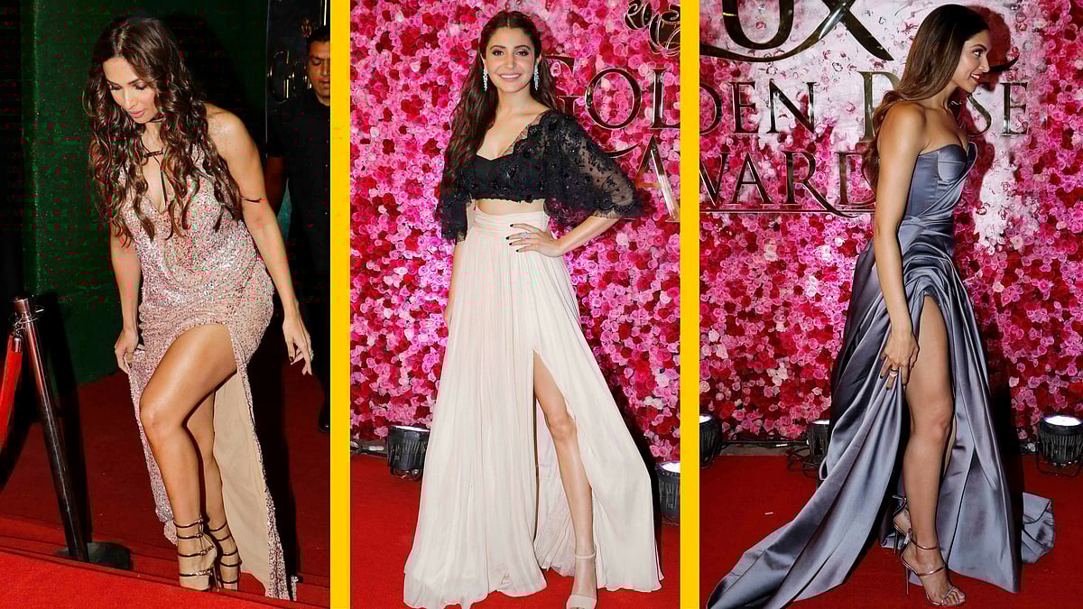 Malaika, Anushka and Deepika showed off their well toned legs. (Photo: Yogen Shah)