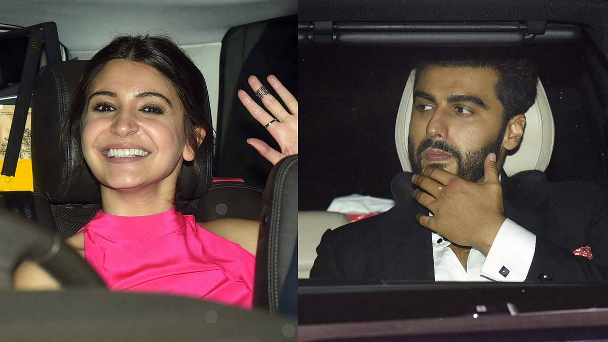 Anushka Sharma and Arjun Kapoor arrive for the party. (Photo: Yogen Shah)