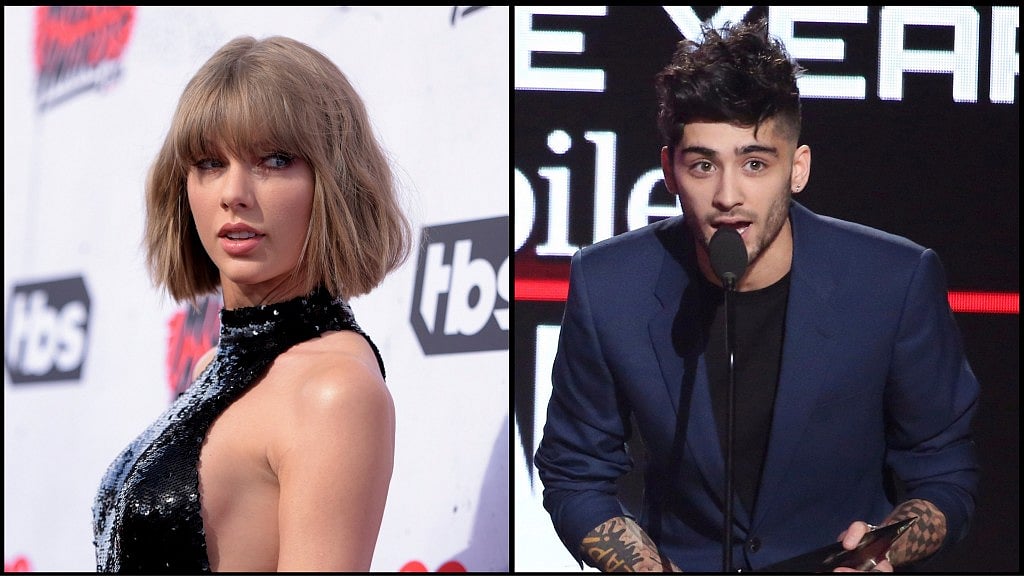 Taylor Swift and Zayn Malik  (right) collaborate for the first time. (Photo altered by <b>The Quint</b>)