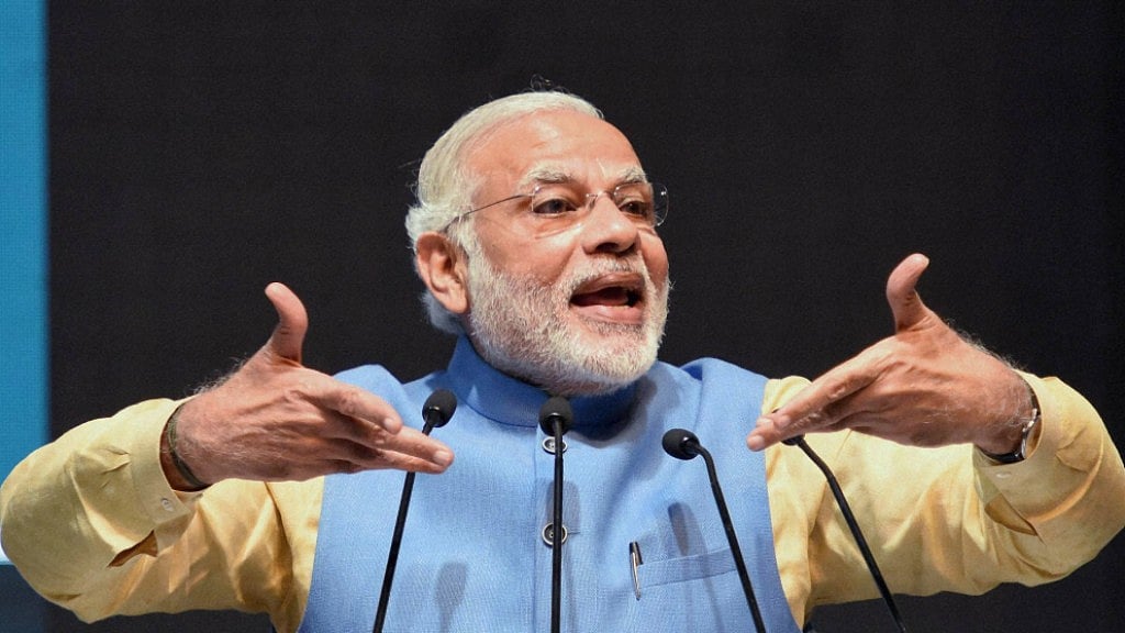 File photo of Prime Minister Narendra Modi speaking.