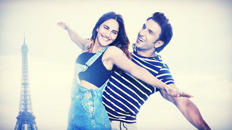 Ranveer Singh and Vaani Kapoor in a still from <i>Befikre.</i>