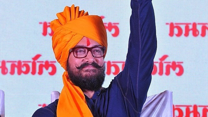 Aamir Khan at the Dangal event. (Photo Courtesy: Lokmat)