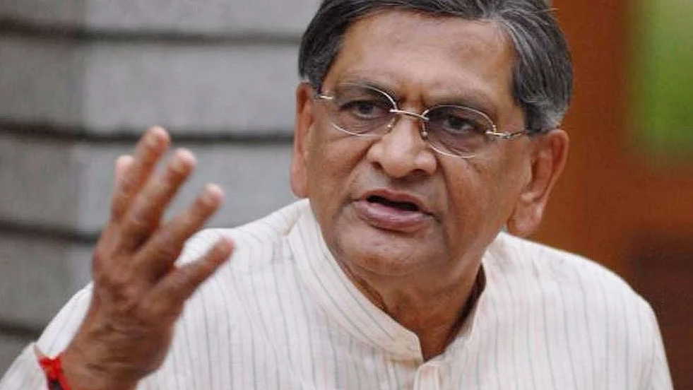 File photo of SM Krishna. (Photo Courtesy: Twitter/<a href="https://twitter.com/eesanjenews">EeSanjeNews l ಈ ಸಂಜೆ</a>)