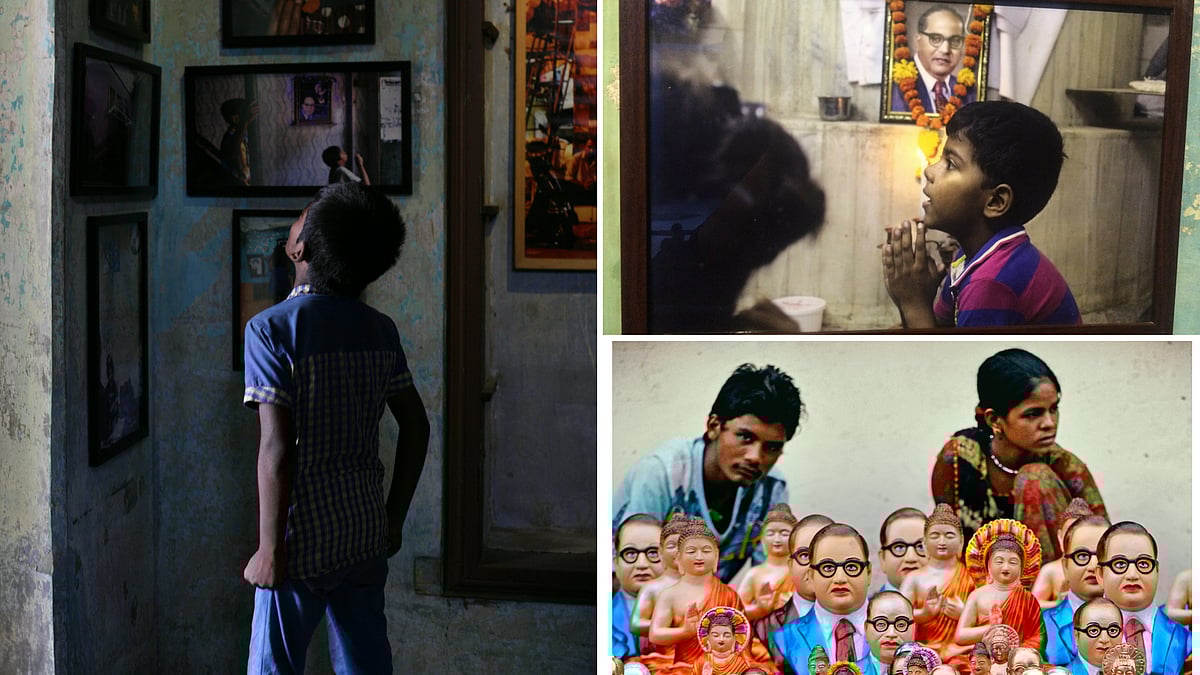 A photo series that captures Ambedkar in contemporaneity. (Photo Courtesy: The Series ‘Blue Icon: Contemporary Reiterations’)