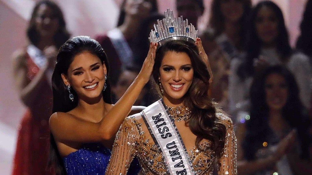  Iris Mittenaere wins the 65th Miss Universe pageant. (Photo: Reuters)