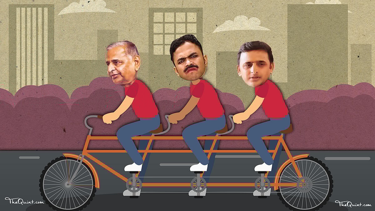 Bhaiyyaji seems to have no idea about Yadav Pari-War. (Photo: Rahul Gupta/The Quint)