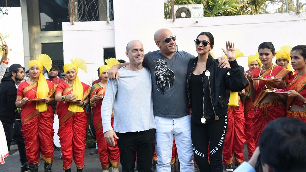 Deepika, Vin and DJ arrive in the city to promote <i>xXx: Return of Xander Cage</i>. (Photo: Yogen Shah)