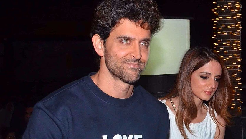 Suzanne joined her ex husband on his 43rd birthday. (Photo: Yogen Shah)