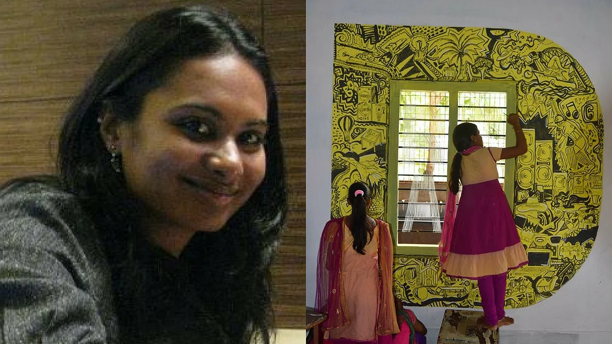 Shalini Krishnan is working to hone the artistic abilities of tribal children in Odisha. (Photo Courtesy: Facebook/<a href="https://www.facebook.com/shalini.krishnan.5895/media_set?set=a.198539406832295.48937.100000287112850&amp;type=3">Shalini Krishnan</a>)