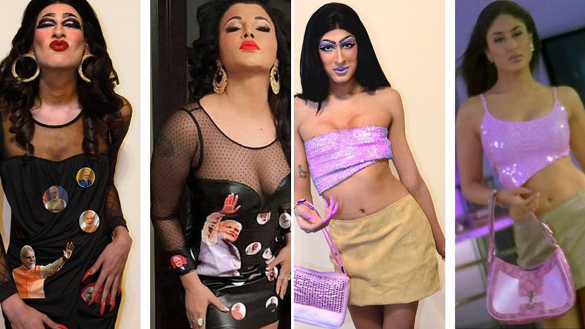 Abhijeet’s drag tribute (Photo Courtesy: Bon Abhijeet/Instagram)