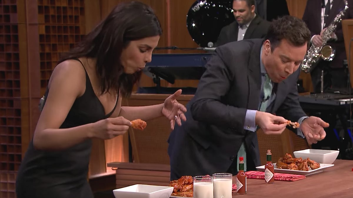 Here’s Priyanka Chopra dispelling gendered eating notions. (Photo Courtesy: YouTube screenshot?