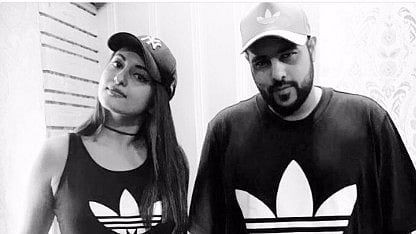 Sonakshi Sinha with Badshah. (Photo courtesy: <a href="https://twitter.com/sonakshisinha/status/833240557434572801">Twitter/ sonakshisinha</a>)