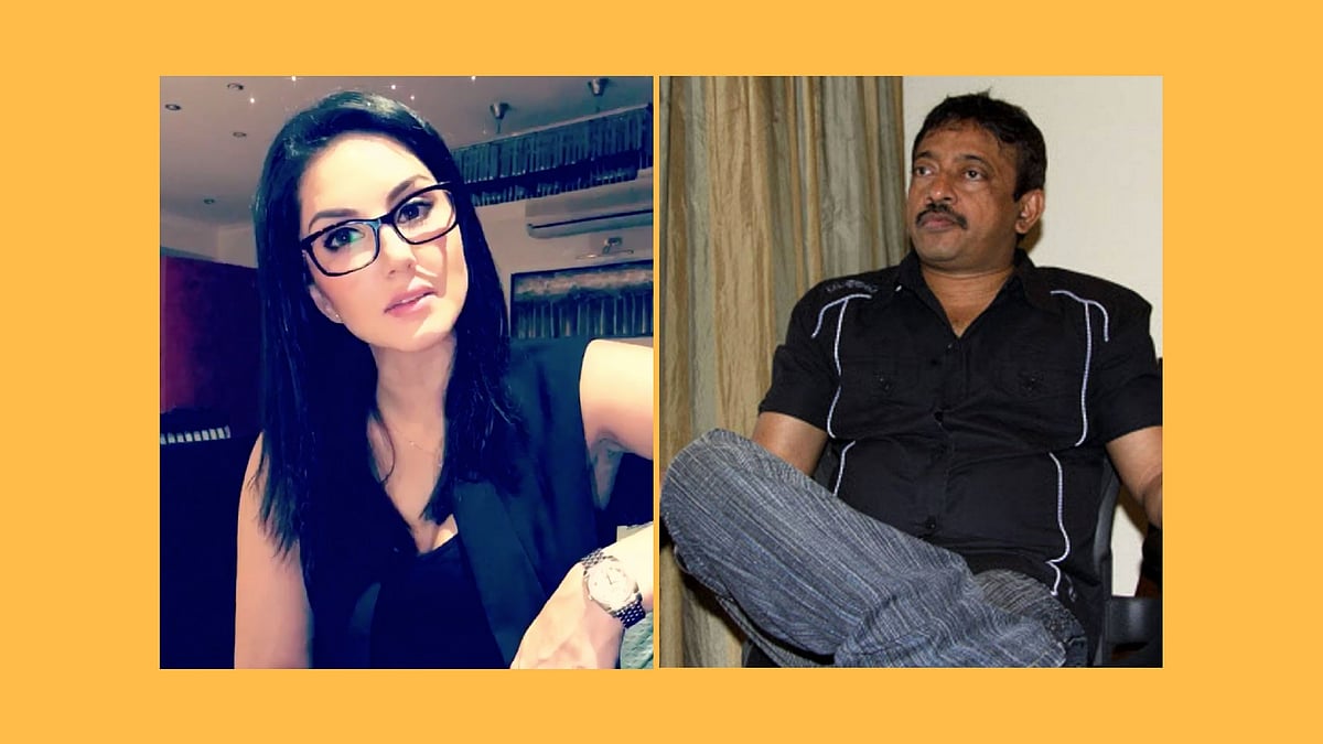 Sunny Leone and Ram Gopal Varma.&nbsp;