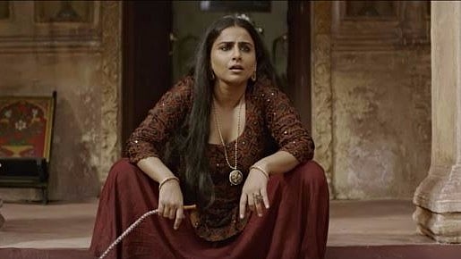 Vidya Balan in <i>Begum Jaan</i>. (Photo courtesy: YouTube/Screenshot)
