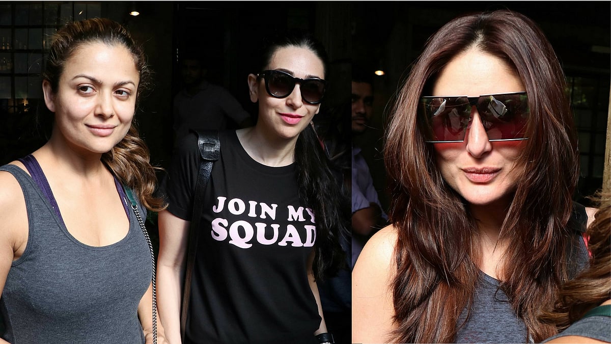 Amrita Arora, Karisma Kapoor and Kareena Kapoor Khan spotted having fun! (Photo: Yogen Shah)