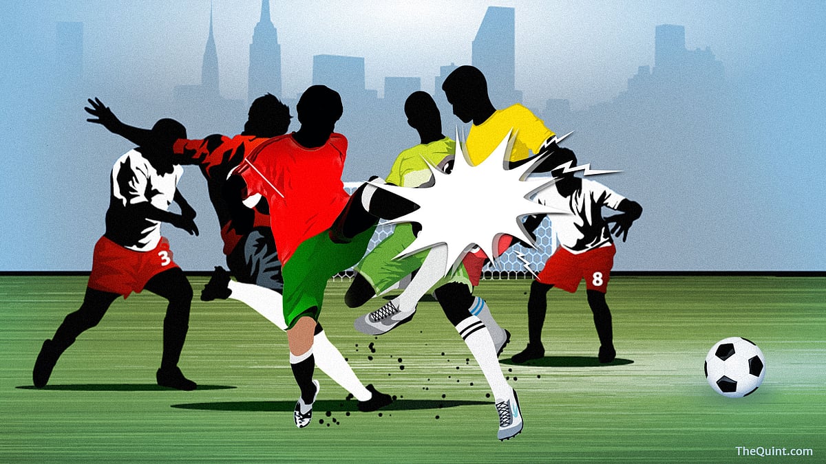 Teacher thrashed during a football match (Photo: The Quint)