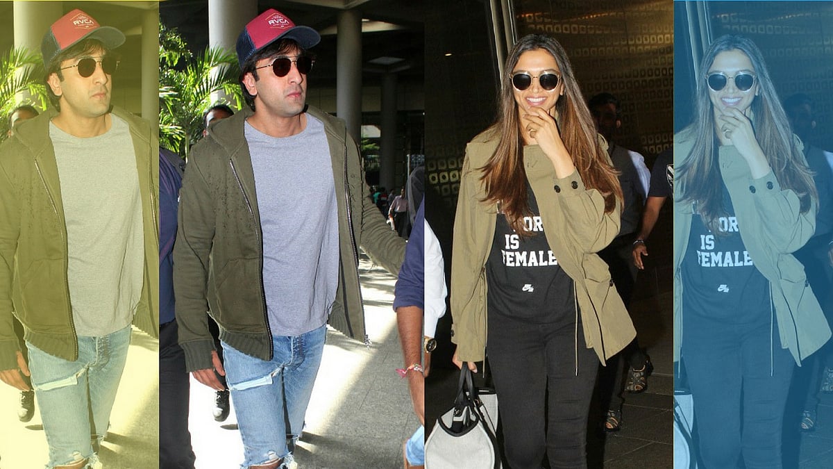 Ranbir’s distressed while Deepika is beaming. (Photo: Yogen Shah)
