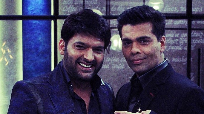 Kapil Sharma with Karan Johar. (Photo courtesy: Star World India) 